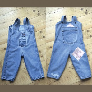ITSY DO Sewing Workshop recycled jeans dungarees