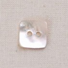 Mother of Pearl square button, small 11mm