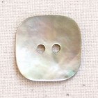 Mother of Pearl square button, large 20mm