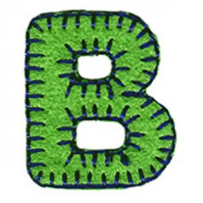 Boys iron-on letter B