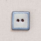 Blue outline ceramic button