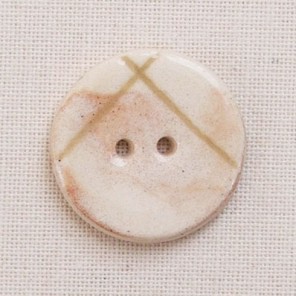 Natural line circle ceramic button