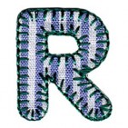 Boys iron-on letter R