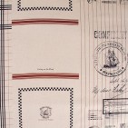 Nautical tea-towel fabric - partial design