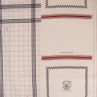 Nautical tea-towel fabric, partial design