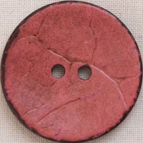 Coconut shell button, pink