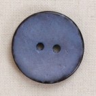 Coconut shell button, blue