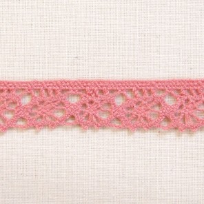 Vintage style cotton lace, soft pink colour