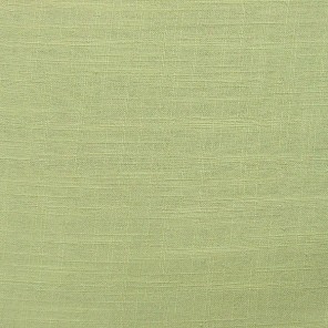 Plain green linen-look cotton fabric